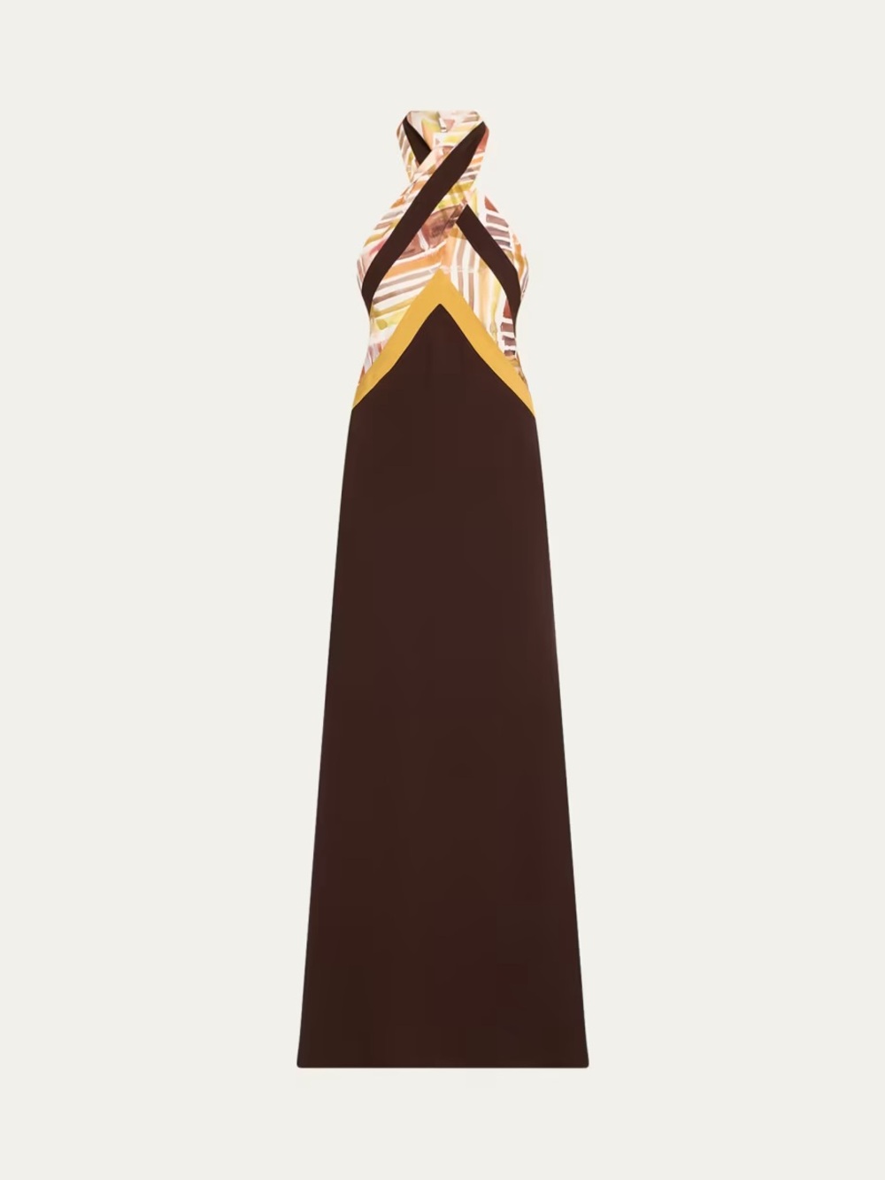 Rosie Assoulin Twisted Halterneck Maxi Dress